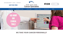 Desktop Screenshot of newenglandcancerspecialists.org